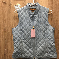 Quilt Vest, Butterfly Lining, Zipper *xc, mnr puckers
