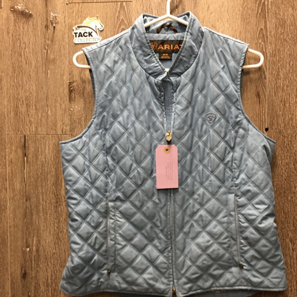 Quilt Vest, Butterfly Lining, Zipper *xc, mnr puckers