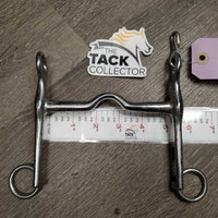 Thin Med Port Weymouth Bit, 1 Hook *No Chain, Missing 1 Hook, gc, dirty, rust