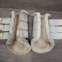 4 Front & Hind Closed Boots, velcro, bag *gc, dirt, stains & v.sandy