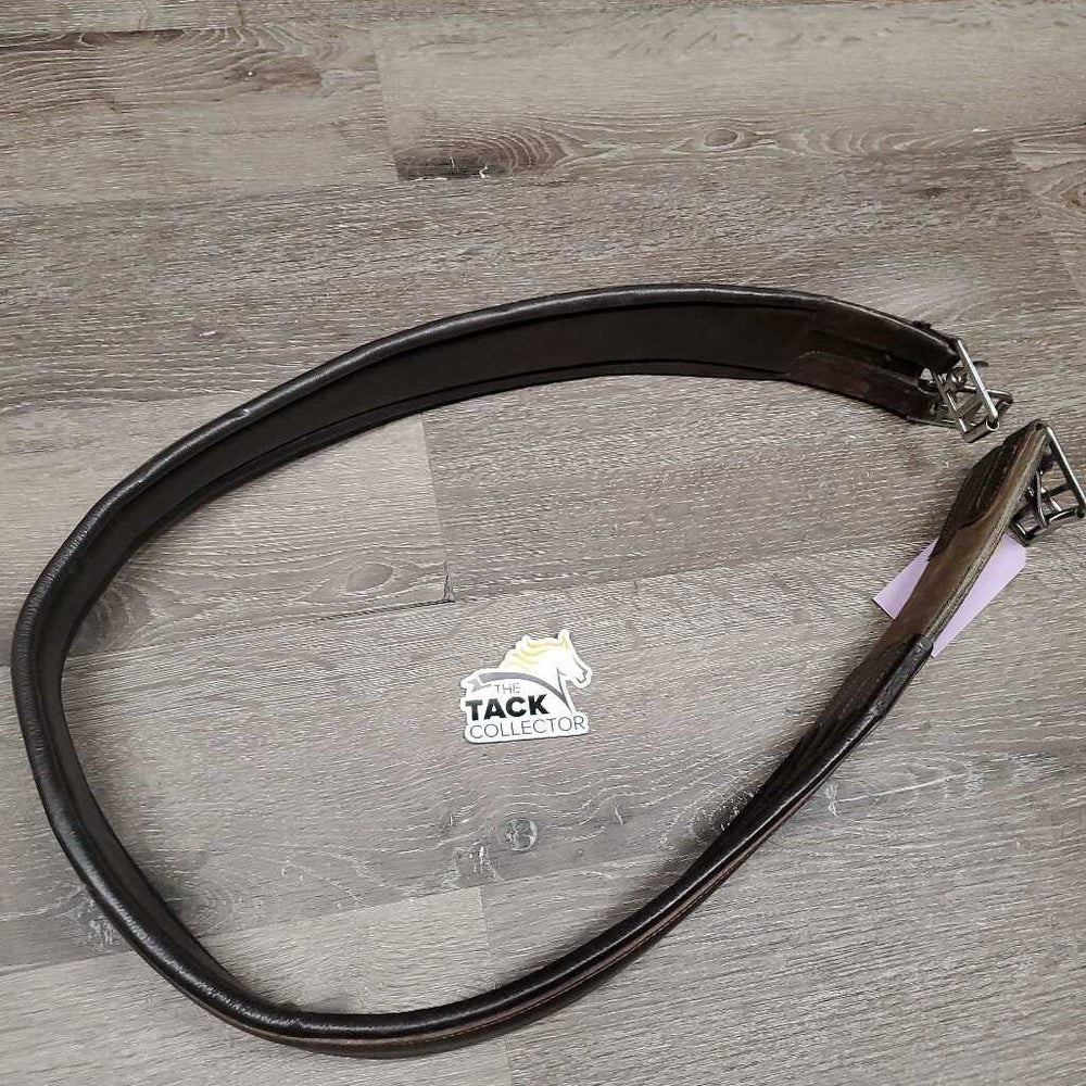 FS Leather Girth, 1x els *gc, clean, rubs, stains, faded, hairy seams, mnr residue