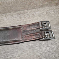 FS Leather Girth, 1x els *gc, clean, rubs, stains, faded, hairy seams, mnr residue