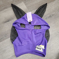 Lycra Fly Mask, ear, forelock hole *vgc, clean, mnr snags, stains, faded
