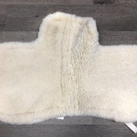 Bare Leather Fitted Hunter Saddle Pad, tabs *gc, older, stains, rubs, clumpy
