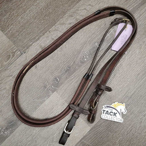 Rubber Reins *gc/fair, rubs, dry, creas, v.thin & holey edges