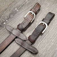 Rubber Reins *gc/fair, rubs, dry, creas, v.thin & holey edges
