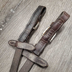 Rubber Reins *gc/fair, rubs, dry, creas, v.thin & holey edges