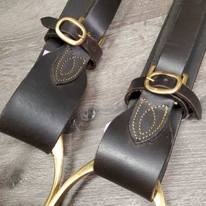 Pr Aussie Stirrup Leathers, Hobble Straps & Wide Base Stirrup Irons *xc/like new, clean, v,.mnr marks