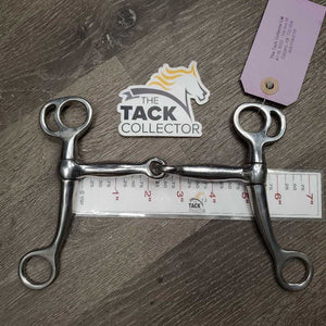 Tom Thumb Western Snaffle Bit *fair, clean, residue, scratches, bent/loose joint