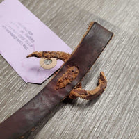 1 ONLY Western Leather Split Rein, lace *gc, clean, twists, scratches, rubs, dirt/residue
