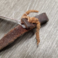1 ONLY Western Leather Split Rein, lace *gc, clean, twists, scratches, rubs, dirt/residue

