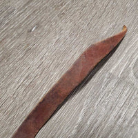 1 ONLY Western Leather Split Rein, lace *gc, clean, twists, scratches, rubs, dirt/residue
