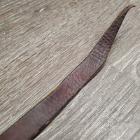 1 ONLY Western Leather Split Rein, lace *gc, clean, twists, scratches, rubs, dirt/residue
