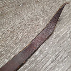 1 ONLY Western Leather Split Rein, lace *gc, clean, twists, scratches, rubs, dirt/residue