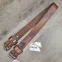 Flat Leather Back Cinch *vgc, stains, mnr scratches & residue