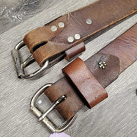 Flat Leather Back Cinch *vgc, stains, mnr scratches & residue