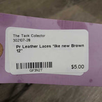 Pr Leather Laces *like new