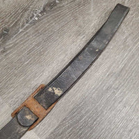 Flat Running Martingale *fair/poor, dirty, cut/broken end, older, dry, v.rusty, stiff, cracking