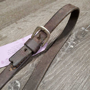 Flat Running Martingale *fair/poor, dirty, cut/broken end, older, dry, v.rusty, stiff, cracking