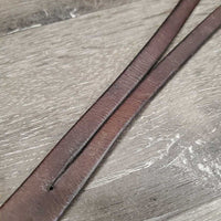 Flat Running Martingale *fair/poor, dirty, cut/broken end, older, dry, v.rusty, stiff, cracking