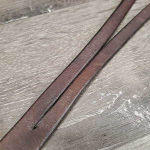 Flat Running Martingale *fair/poor, dirty, cut/broken end, older, dry, v.rusty, stiff, cracking