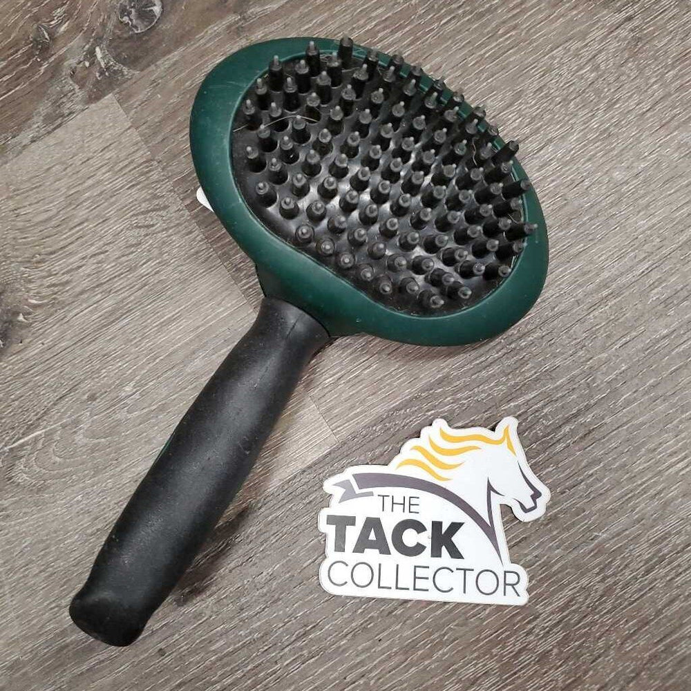 Dog? Plastic Mane & Tail Bristle Brush, handle *gc, clean, scrapes, mnr hair