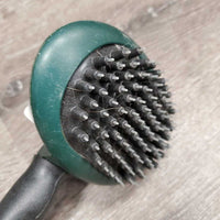 Dog? Plastic Mane & Tail Bristle Brush, handle *gc, clean, scrapes, mnr hair
