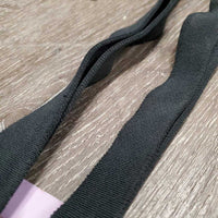 Nylon & Elastic Side Reins *gc, rust, dirt, edge rubs, oxidized, older, stretched elastic