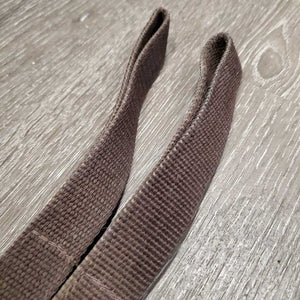 Nylon & Elastic Side Reins *gc, rust, dirt, edge rubs, oxidized, older, stretched elastic