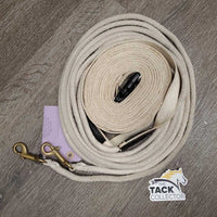 Round & Flat Light Cotton Web Driving Lines *gc, mnr dirt, stains, rubs & snags

