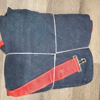 Closed Front Denim Stable Sheet *gc, repairs, dirt, stains, mnr snags, marker
