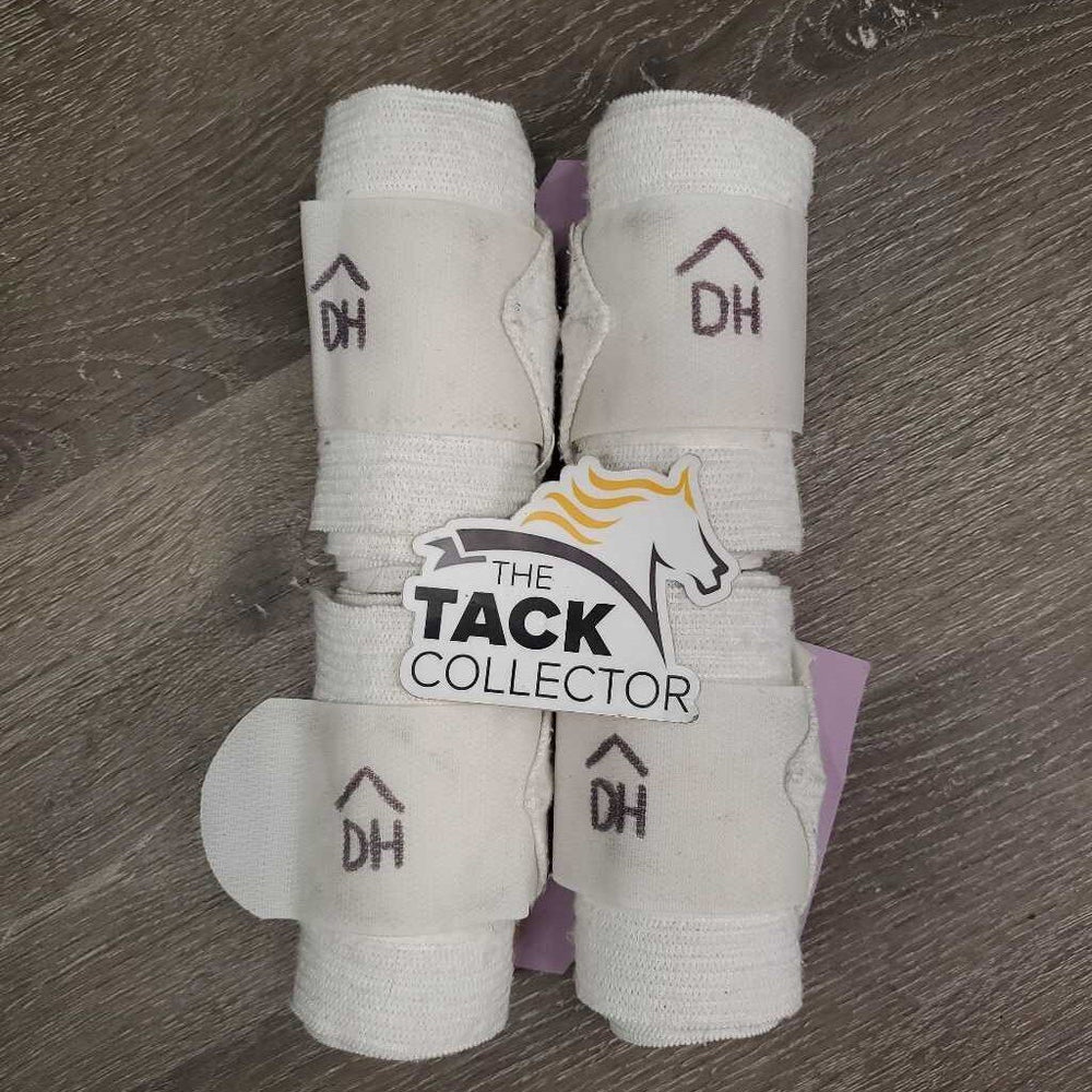 4 Stretchy Excercise Leg Wraps *gc, clean, rubs, stains, dirt, marker, stretched
