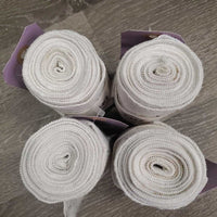 4 Stretchy Excercise Leg Wraps *gc, clean, rubs, stains, dirt, marker, stretched
