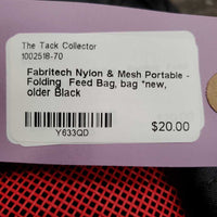 Nylon & Mesh Portable - Folding Feed Bag, bag *new, older
