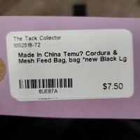 Temu? Cordura & Mesh Feed Bag, bag *new
