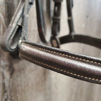 Bridle, Clinker Browband *vgc, mnr dirt & clean, stiff, tight keeper, mismatched browband
