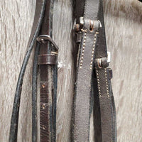 Bridle, Clinker Browband *vgc, mnr dirt & clean, stiff, tight keeper, mismatched browband
