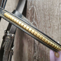 Bridle, Clinker Browband *vgc, mnr dirt & clean, stiff, tight keeper, mismatched browband
