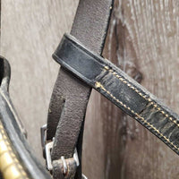 Bridle, Clinker Browband *vgc, mnr dirt & clean, stiff, tight keeper, mismatched browband