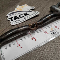 Med Sweet Iron Western Offset D Ring Bit *gc, clean & mnr dirt?residue, rubs, scratches, chews, rust, rough

