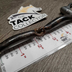 Med Sweet Iron Western Offset D Ring Bit *gc, clean & mnr dirt?residue, rubs, scratches, chews, rust, rough