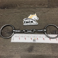 Thin French Link Loose Ring Bradoon Bit *gc, dirty, rubs, scratches
