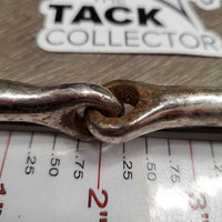 Thin Loose Ring Bradoon Bit *fair, clean, gouges, rusty, scrapes
