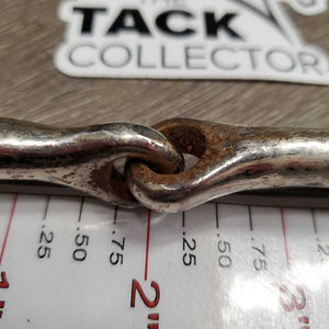 Thin Loose Ring Bradoon Bit *fair, clean, gouges, rusty, scrapes
