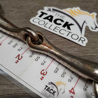 Thin Loose Ring Bradoon Bit *fair, clean, gouges, rusty, scrapes
