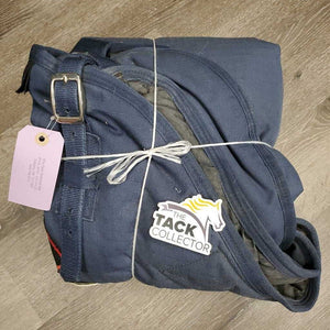 Hvy Winter Blanket, "DWS", 2 legs *gc, 0 wpf, older, faded, film,mnr dirt, snags, repairs