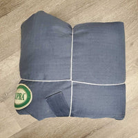 Hvy Winter Blanket, "DWS", 2 legs *gc, 0 wpf, older, faded, film,mnr dirt, snags, repairs
