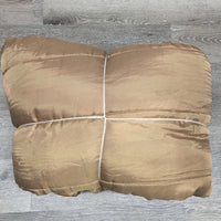 Hvy Stable Blanket, "Ella", 2 legs *gc, clean, older? mnr hair, faded, snags, threads, repairs, rubs, stains
