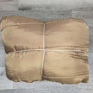 Hvy Stable Blanket, "Ella", 2 legs *gc, clean, older? mnr hair, faded, snags, threads, repairs, rubs, stains