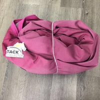 Fleece Lined Hi Neck Rain Sheet, 2 legs, tail *gc, v. wpf, faded, rubs, mnr dirt, repairs, snags, hair
